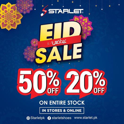 Starlet Shoes EID SALE 2021! flat 50 and 20 off ON ENTIRE STOCK